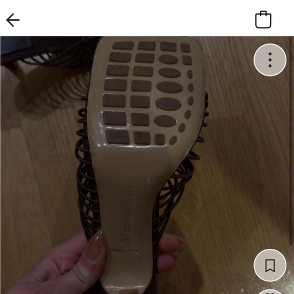 Designer brown wiven heels. Fits 9.5 - Picture 4 of 5